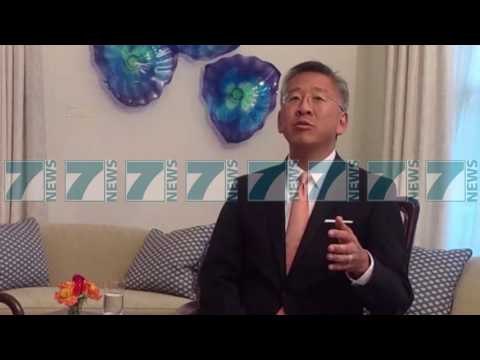 AMBASADORI I SHBA DONALD LU NE ZYREN E PRESIDENTIT NISHANI - News, Lajme - Kanali 9