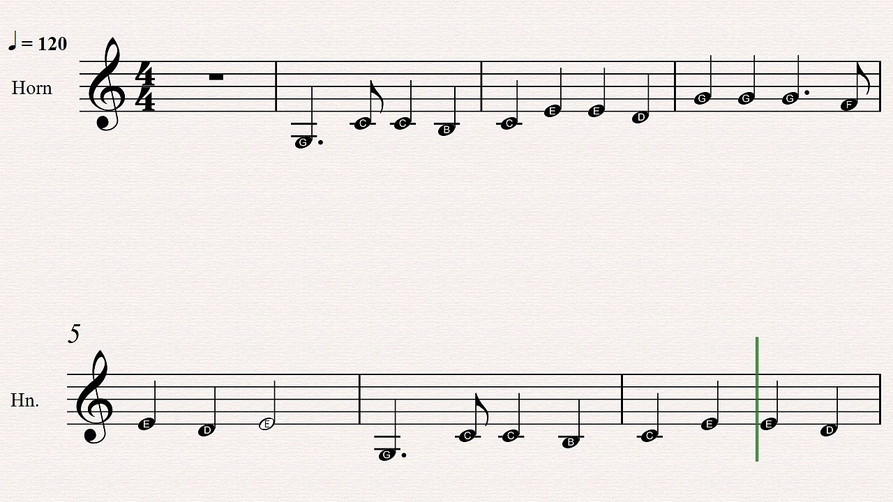 French Horn Christmas Sheet Music: Hark The Herald Angels Sing