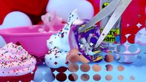 SURPRISE TOYS in Mr Bubble BATH FOAM ❤ Giant Surprise Cupcakes with Blind Bags, Fashems & Lion Guard