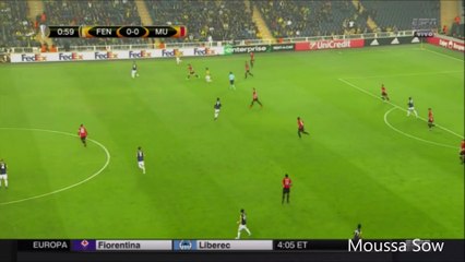 Fantástico Golo de Moussa Sow frente ao Manchester United