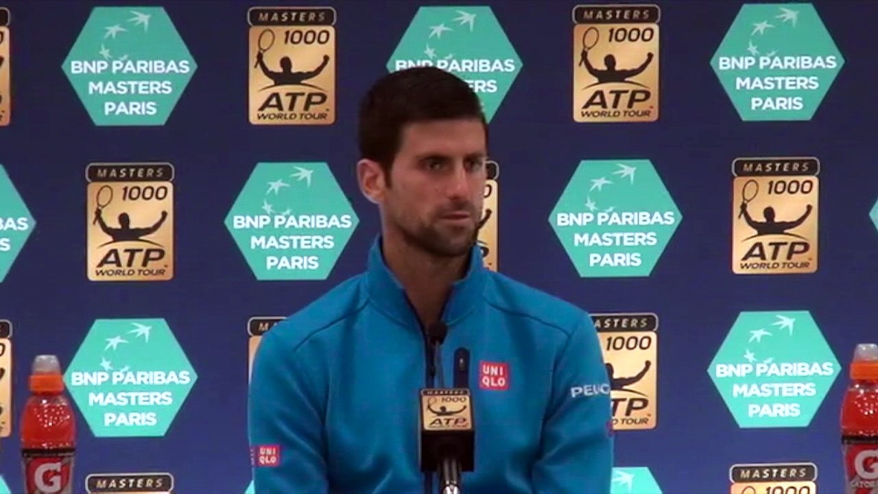 ATP - BNPPM 2016 - Novak Djokovic : "Contre Marin Cilic, ça sera difficile"