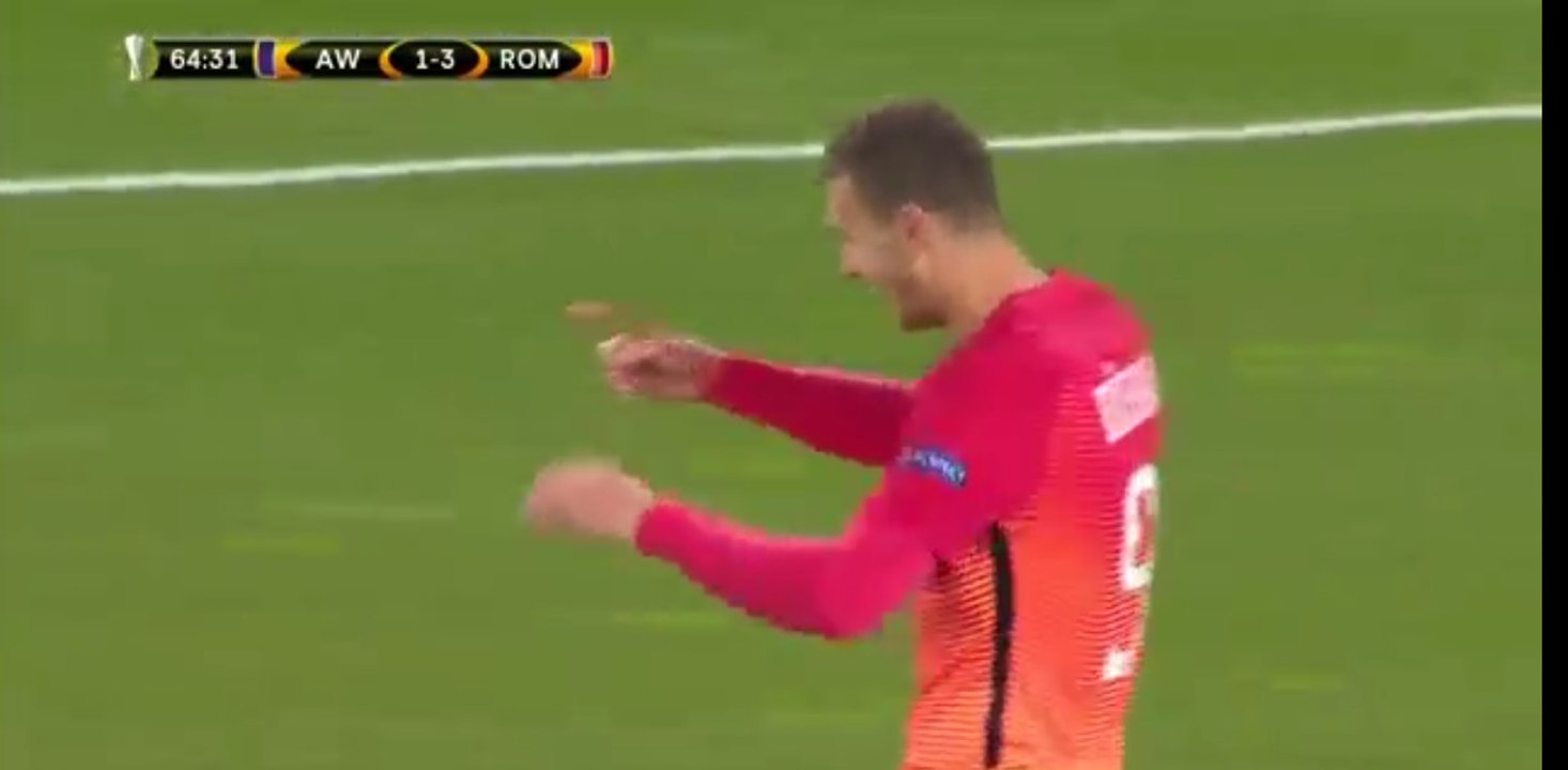 Edin Dzeko Second Goal HD - FK Austria Wien 1-3 AS Roma - Europa League Group E - 11-03-2016