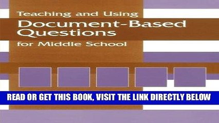 [BOOK] PDF Teaching and Using Document-Based Questions for Middle School (Gifted Treasury Series)