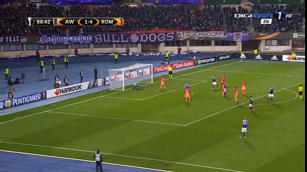 Alexander Grunwald Goal HD - Austria Vienna 2-4 AS Roma - 03-11-2016