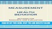 [FREE] EBOOK Measurement in Health Behavior: Methods for Research and Evaluation BEST COLLECTION