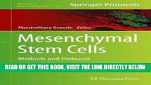 [FREE] EBOOK Mesenchymal Stem Cells: Methods and Protocols (Methods in Molecular Biology) ONLINE