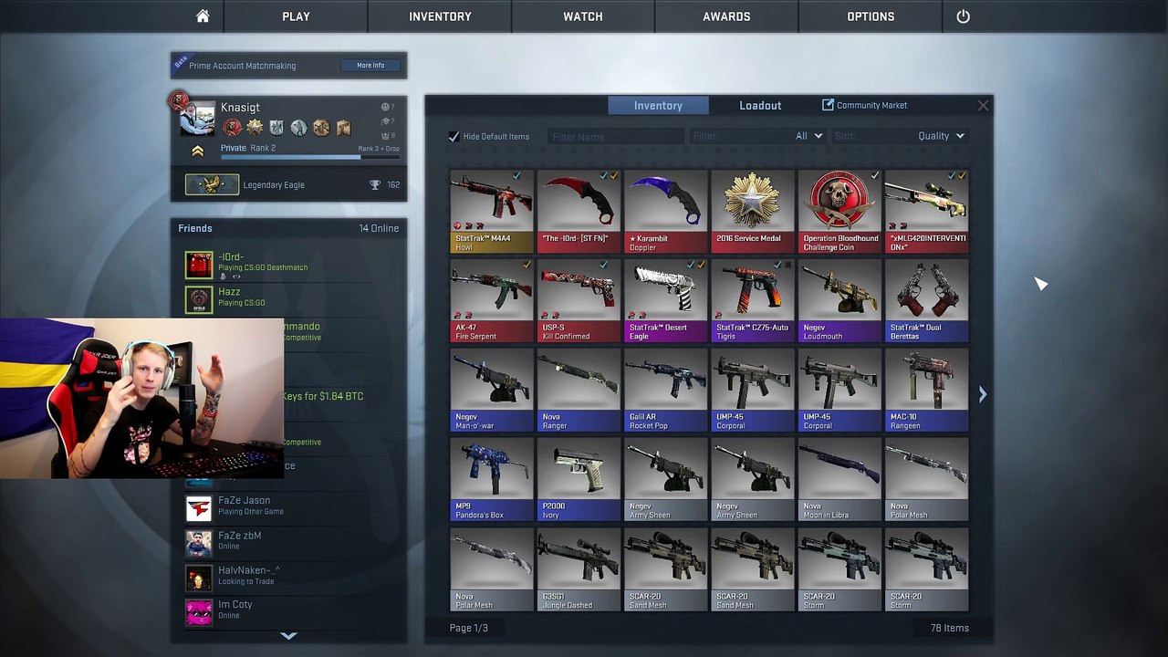 SURFING WITH A $15000 KNIFE! [RAREST KNIFE IN CS GO]