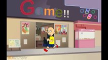 caillou does not want thanksgiving dinner and goes to chuck e cheeses and gets grounded