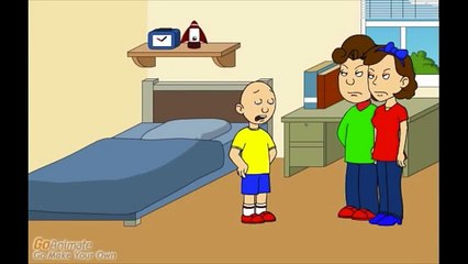 Caillou gets a Latios plush (Reversed)