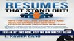 [DOWNLOAD] PDF Resumes That Stand Out!: Tips for College Students and Recent Grads for Writing a