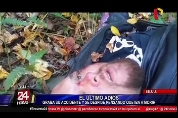 EEUU: sufre terrible accidente pero en vez de pedir ayuda hace algo insólito