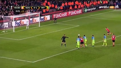 Tadic D. (Penalty missed) Southampton 0 - 1 Inter 03.11.2016 Europa League