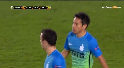 Nagatomo Y. (Own goal)  HD Southampton 2 - 1 Inter 03.11.2016 Europa League