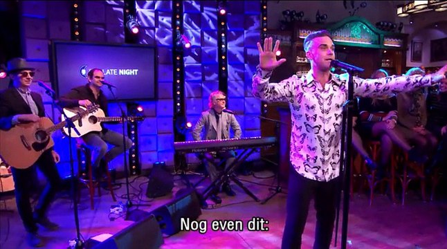Robbie Williams @ RTL Late Night 2-11-2016