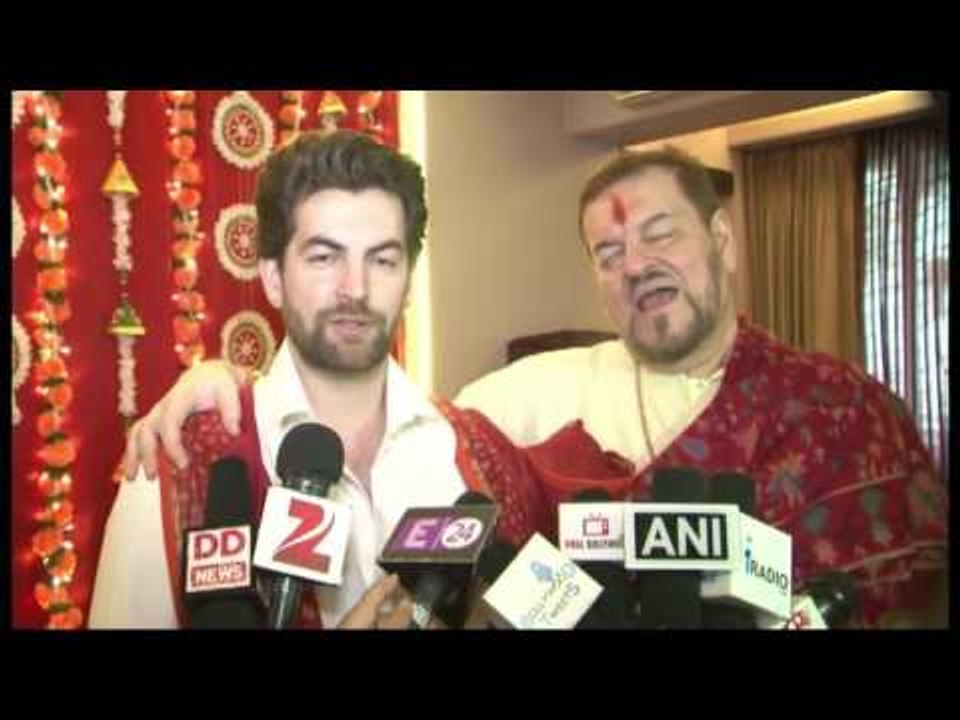 Here's the beautiful Ganpati gracing Neil Nitin Mukhesh's Home