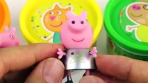 huge Peppa Pig Play Doh Cans Surprise Eggs With Peppa Pig Toys