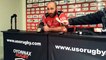 Rugby Pro D2 - Irakli Mirtskhulava réagit après Oyonnax - Aurillac