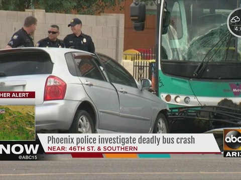 Phoenix police investigating deadly bus crash