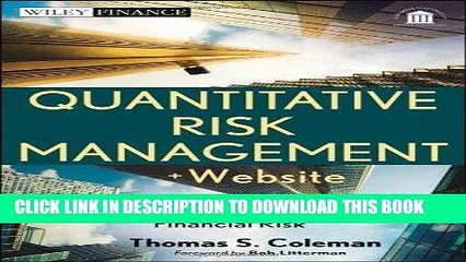 [PDF] Quantitative Risk Management, + Website: A Practical Guide to Financial Risk Popular