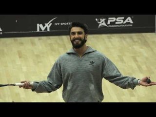 Ranveer Singh Plays Squash At The Indian Squash Circuit - B4U Entertainment