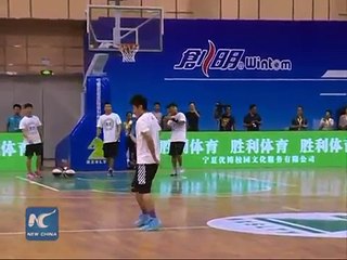 Young Boys Show Impressive Freestyle Basketball Tricks