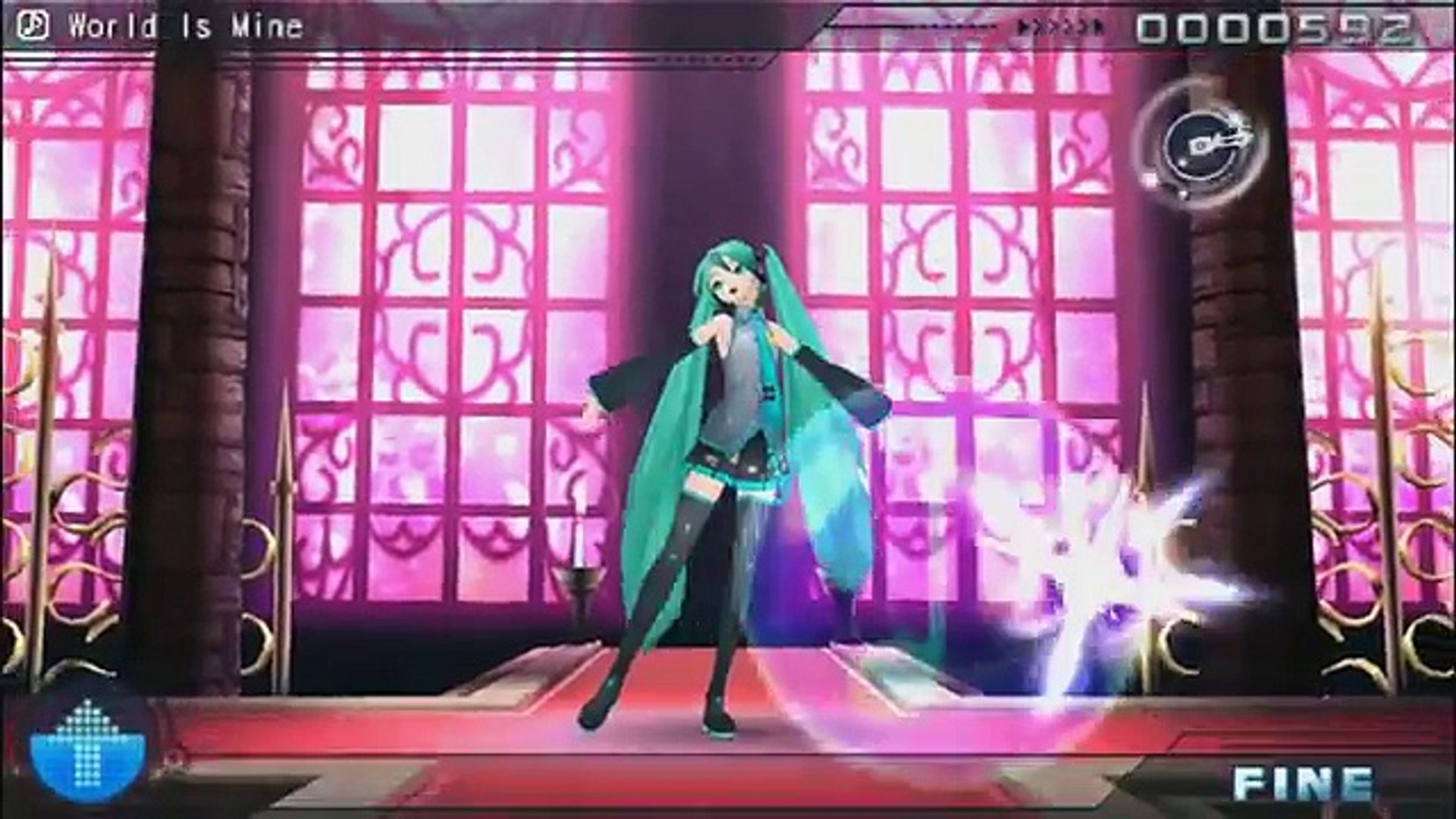 ⁣Hatsune Mika Project Diva [psp] World is mine Gameplay HD