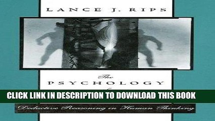 [PDF] The Psychology of Proof: Deductive Reasoning in Human Thinking (MIT Press) Full Online