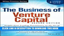 [READ] EBOOK The Business of Venture Capital: Insights from Leading Practitioners on the Art of