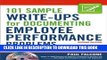 [READ] EBOOK 101 Sample Write-Ups for Documenting Employee Performance Problems: A Guide to