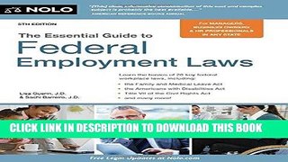 [READ] EBOOK Essential Guide to Federal Employment Laws BEST COLLECTION
