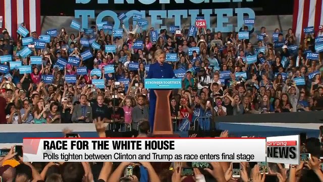 Polls tighten between Clinton and Trump as race enters final stage