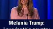 Melania Trump gave a  speech for her husband DonaldTrump: 