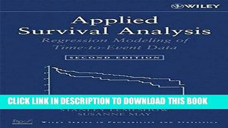 [PDF] Applied Survival Analysis: Regression Modeling of Time to Event Data Full Online