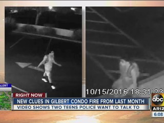 Gilbert police release surveillance from Gilbert condo fire
