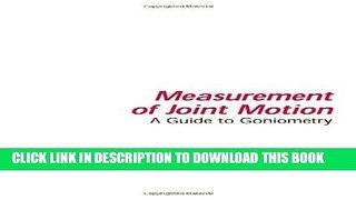 [PDF] Measurement of Joint Motion: A Guide to Goniometry Full Collection