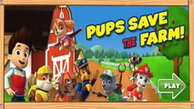 Nick Jr. Paw Patrol | Paw Pups Save The Farm | Paw Patrol Games Free