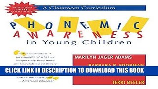 [FREE] EBOOK Phonemic Awareness in Young Children: A Classroom Curriculum BEST COLLECTION