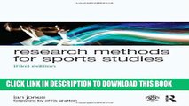 Best Seller Research Methods for Sports Studies: Third Edition Free Read