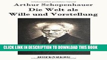 Best Seller Die Welt als Wille und Vorstellung (German Edition) Free Read