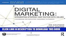 Ebook Digital Marketing: Integrating Strategy and Tactics with Values, A Guidebook for Executives,