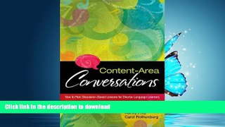 FAVORITE BOOK  Content-Area Conversations: How to Plan Discussion-Based Lessons for Diverse