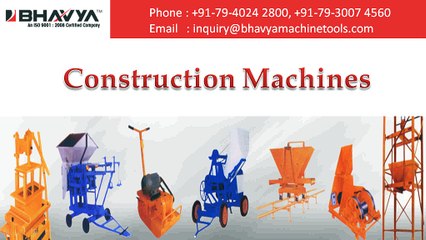 Construction Machinery - Concrete Mixer & Hydraulic Type Mixer