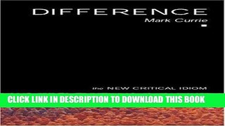 [PDF] Difference (The New Critical Idiom) Full Collection