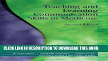 [FREE] EBOOK Teaching and Learning Communication Skills in Medicine, 2nd Edition ONLINE COLLECTION