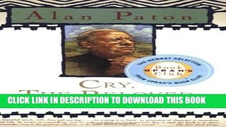 Best Seller Cry, the Beloved Country Free Read