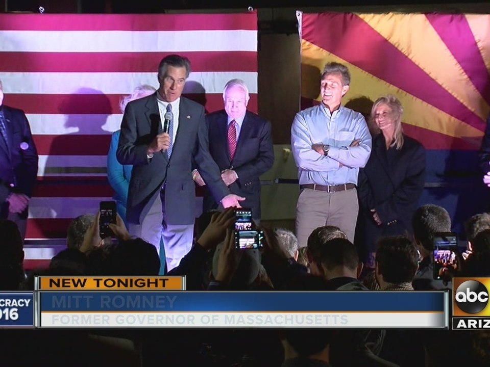 Mitt Romney stumps for John McCain in Mesa