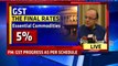 FM Arun Jaitley On Final GST Rates