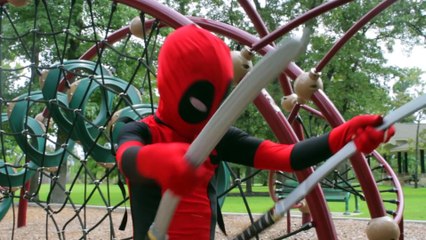 BTS Bloopers  Little Heroes Kid Deadpool Vs Supergirl Superhero Battle   Super Hero Kids BTS 3
