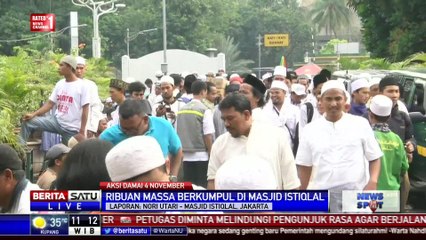 Sebelum Aksi Damai, Sebagian Massa Salat Jumat di Istiqlal