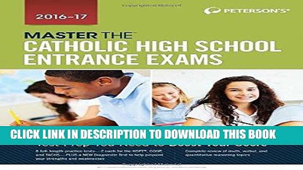 [PDF] Master the Catholic High School Entrance Exams 2016-2017 Full Online